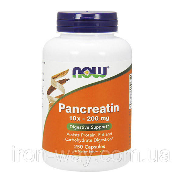 NOW Pancreatin 2000 (250 caps), фото 1