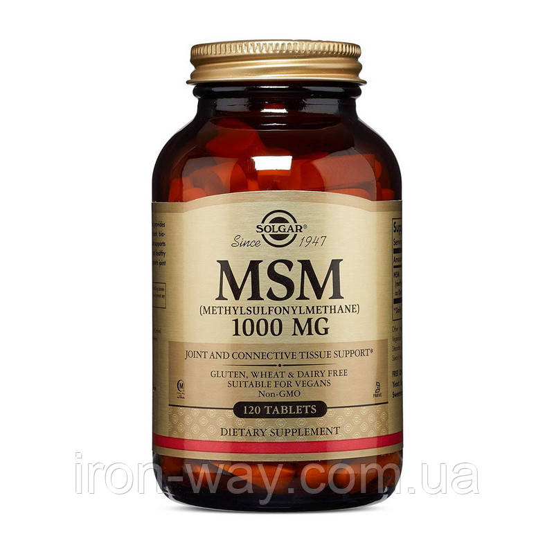 Solgar MSM 1000 (120 tabs), фото 1