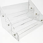 Товарна гірка універсальна на 3 полиці для косметики, лаків, макарун, батончиків 250х150х170мм, фото 4