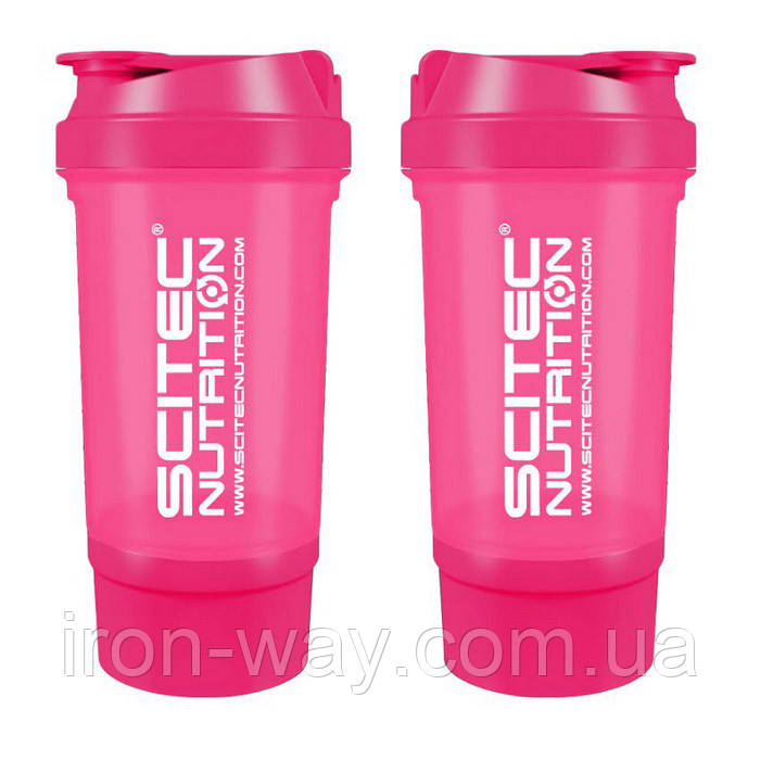 Scitec Nutrition Scitec Shaker 500 Travel (500 ml pink) (500 ml, pink), фото 1