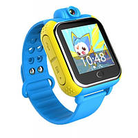 Дитячий Smart годинник Baby watch Q200 (TW6) 1.54' LED + GPS трекер Blue