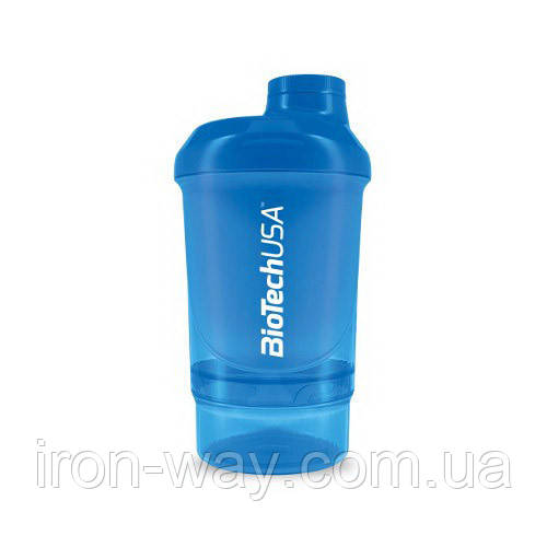 BioTech Shaker Wave Mini + 2 in 1 (300 ml, Schocking Blue)