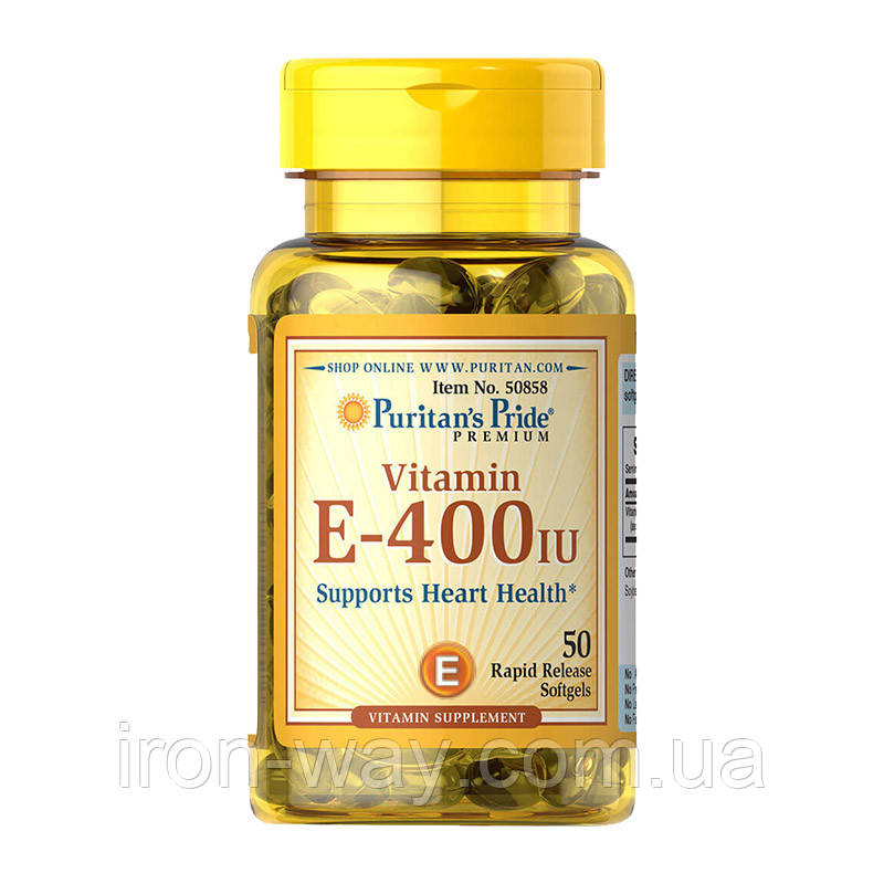 Puritan's Pride Vitamin E-180 mg (400 IU) (50 softgels)
