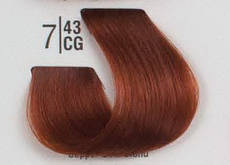 Фарба для волосся SpaMaster Болгарія-Франція Професійна фарба для волосся 100 МЛ 7/43CG Рудий блонд SPA Cream Color Професійний барвник для волосся