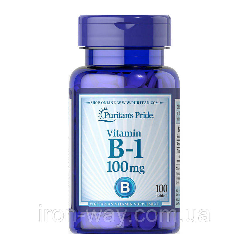 Puritan's Pride Vitamin B-1 100 mg (100 tablets), фото 1