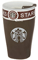 Чашка керамічна кухоль Starbucks PY 023 коричневий (4152)