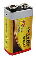 Батарейка сольова K-Pai 6F22 9V цинк карбон