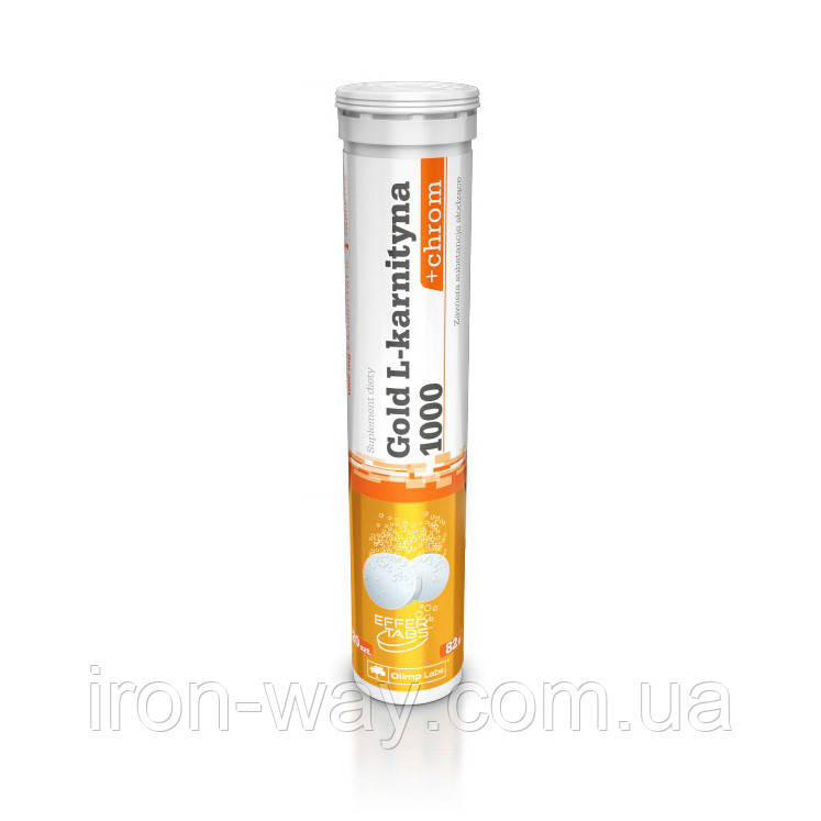 OLIMP Gold L-karnityna 1000 + chrom (20 tab, lime & mint)