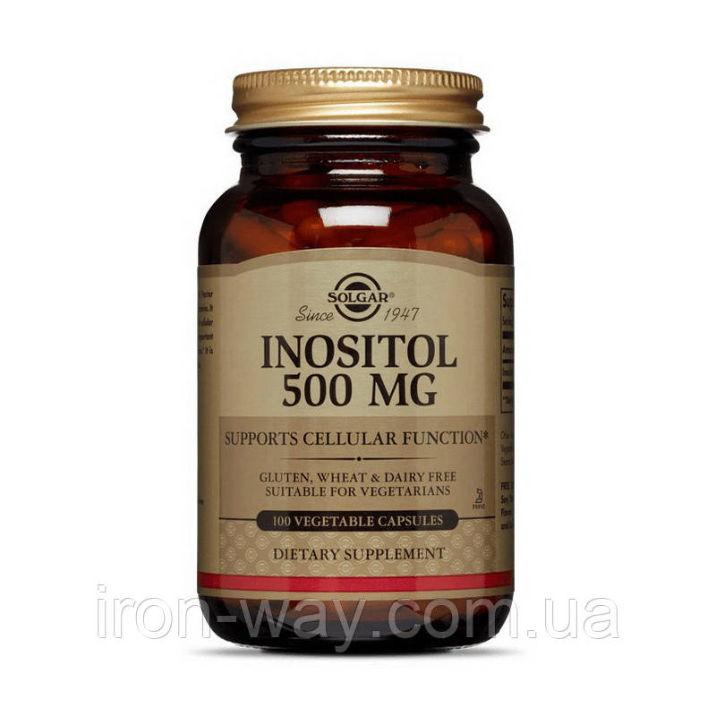 Solgar Inositol 500 mg (100 veg caps), фото 1