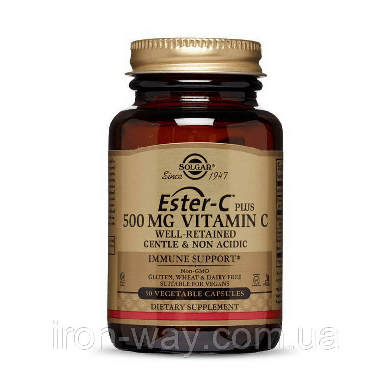 Solgar Ester-C plus 500 mg Vitamin C (50 veg caps)