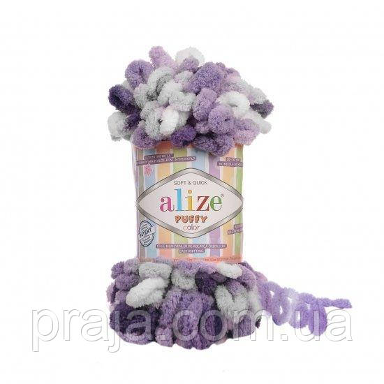 Пряжа Alize Puffy Color ( Пуффі Колор) - 6342