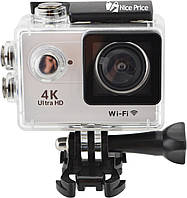 Водонепроникна спортивна екшн камера Delta H16-5 4K Wi Fi Silver
