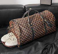 Мужская городская сумка с отделом для обуви в клетку, сумка для вещей, для зала Коричневый
