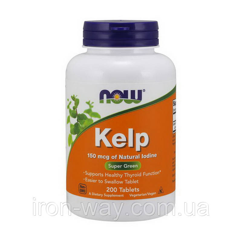 NOW Kelp 150 mcg (200 tab), фото 1