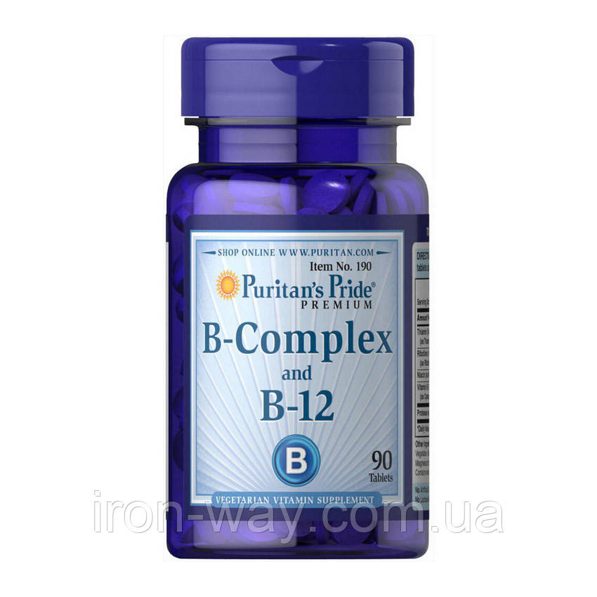Puritan's Pride Vitamin B-Complex and Vitamin B-12 (90 tablets)