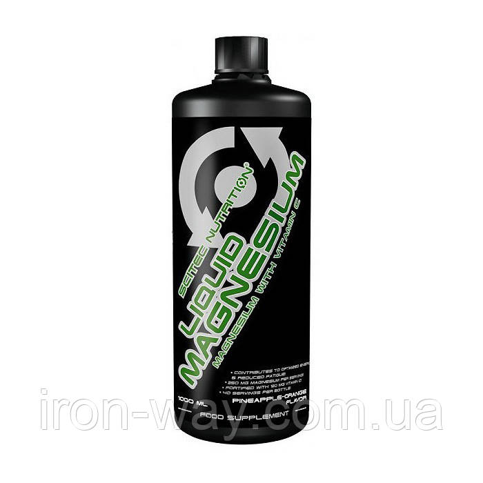 Scitec Liquid Magnesium (1 l, pineapple-orange), фото 1