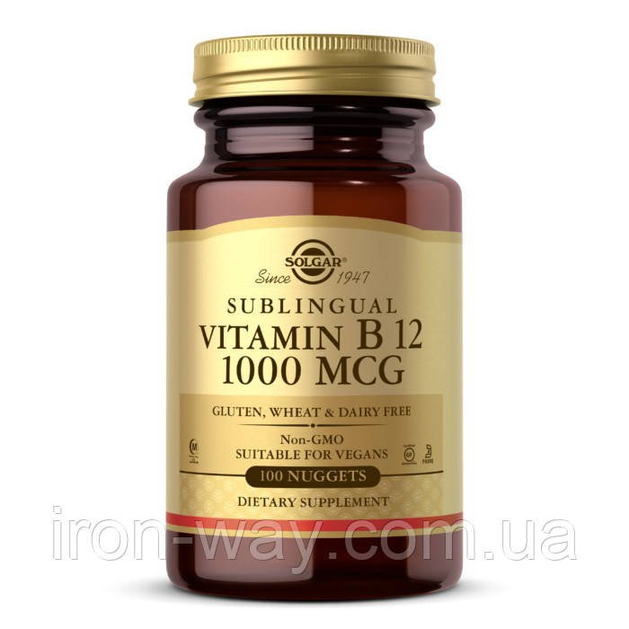 Solgar Sublingual Vitamin B 12 1000 mcg (100 nuggets)