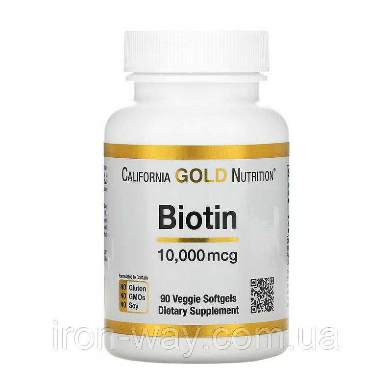 California Gold Nutrition Biotin 10 000 mcg (90 veg softgels)