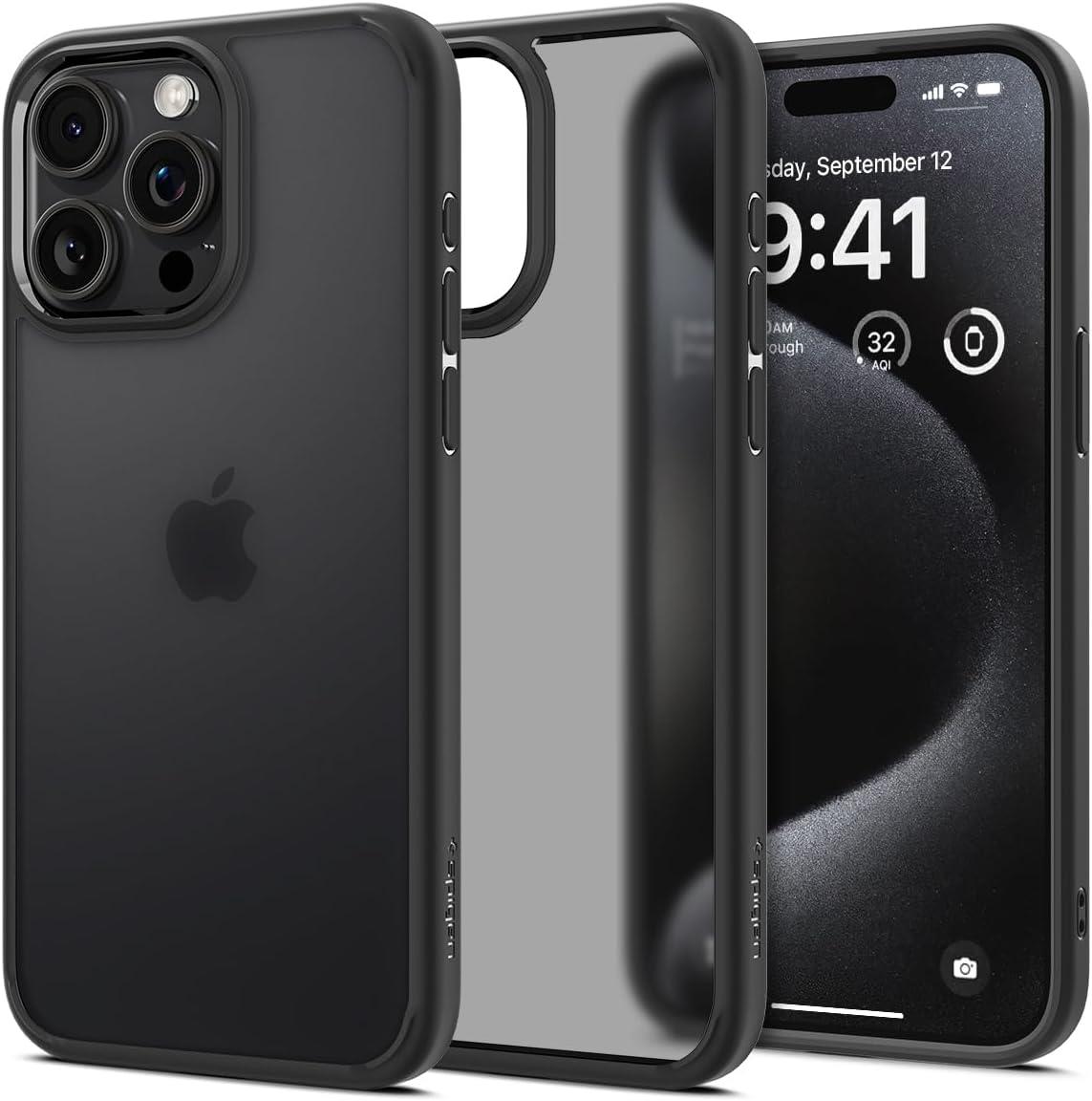 Чохол Spigen для iPhone 15 Pro - Ultra Hybrid Matte, Frost Black (ACS06709)