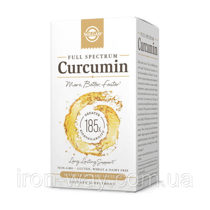 Solgar Full Spectrum Curcumin (30 liquid softgels)