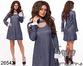 Сукня А-силует люрекс, фото 3