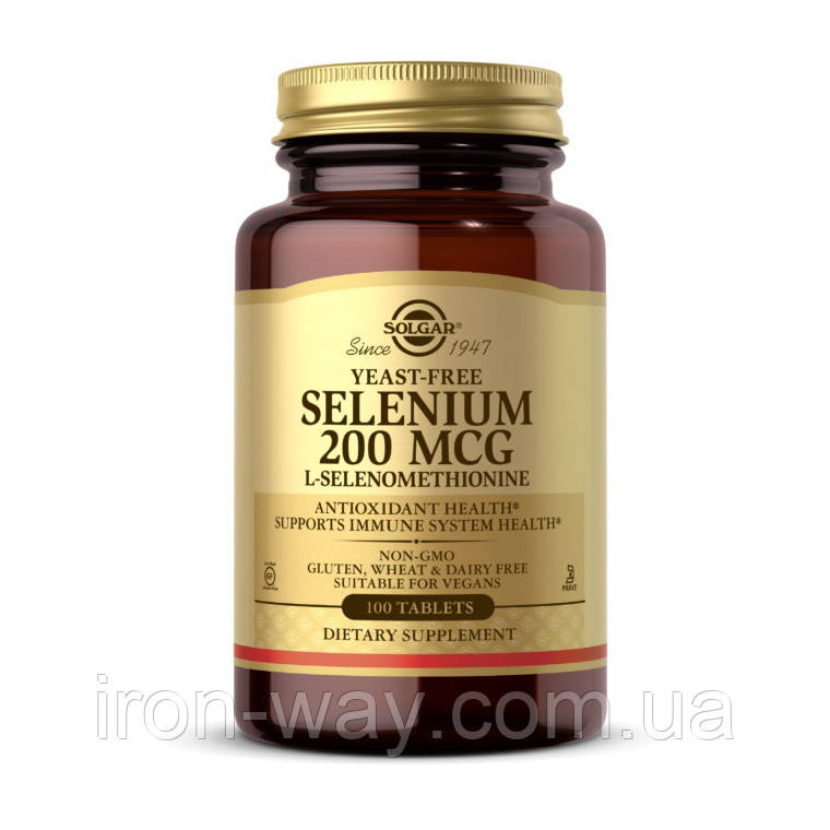 Solgar Selenium 200 mcg yeast-free (100 tab)