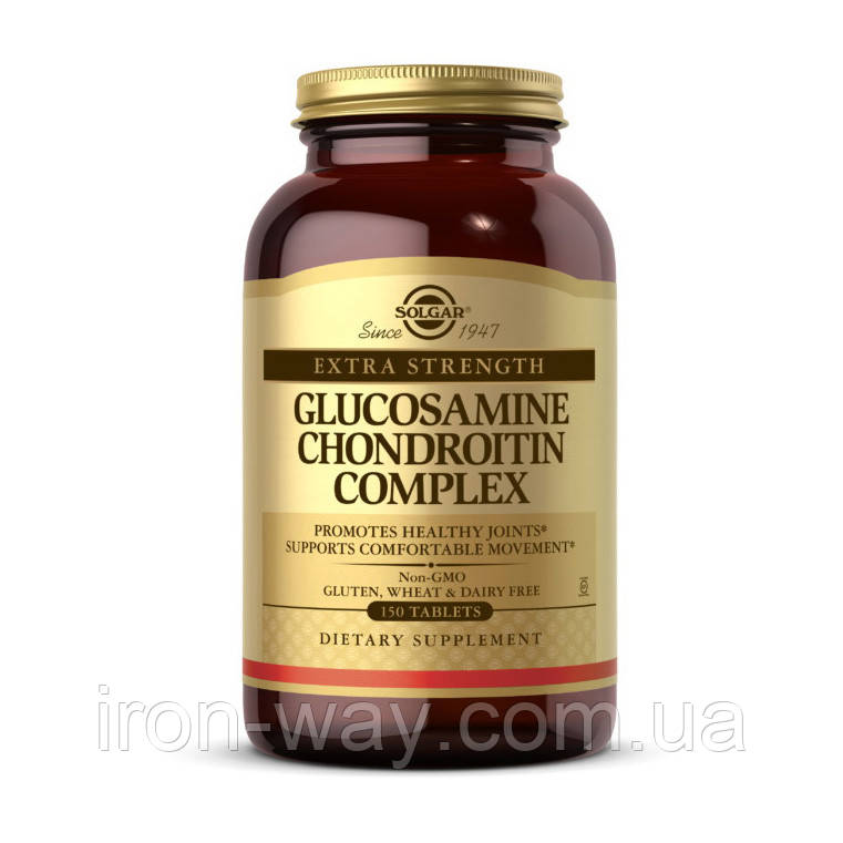 Solgar Extra Strength Glucosamine Chondroitin Complex (150 tabs), фото 1