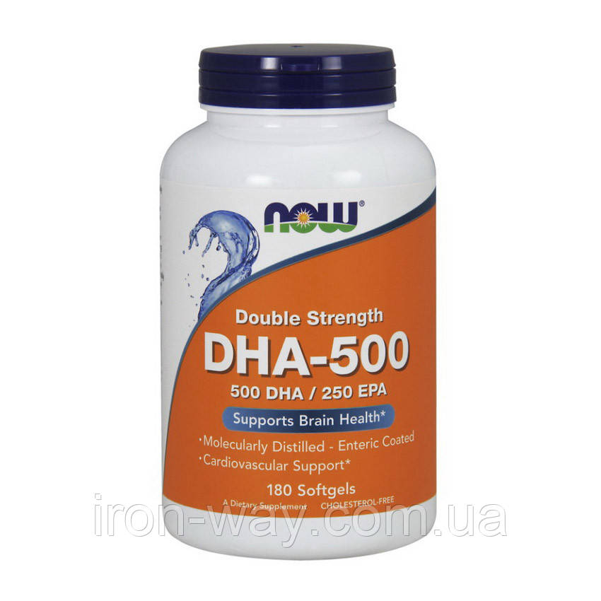 NOW DHA-500/250 EPA (180 softgels), фото 1