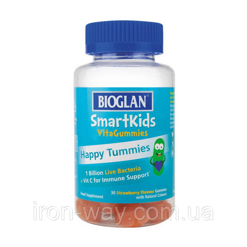 Bioglan Smartkids Happy Tummies (30 gummies, strawberry)