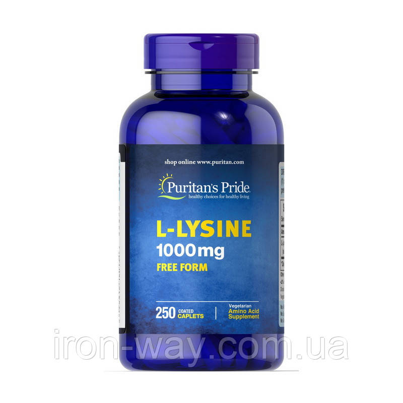 Puritan's Pride L-Lysine 1000 mg free form (250 caplets)