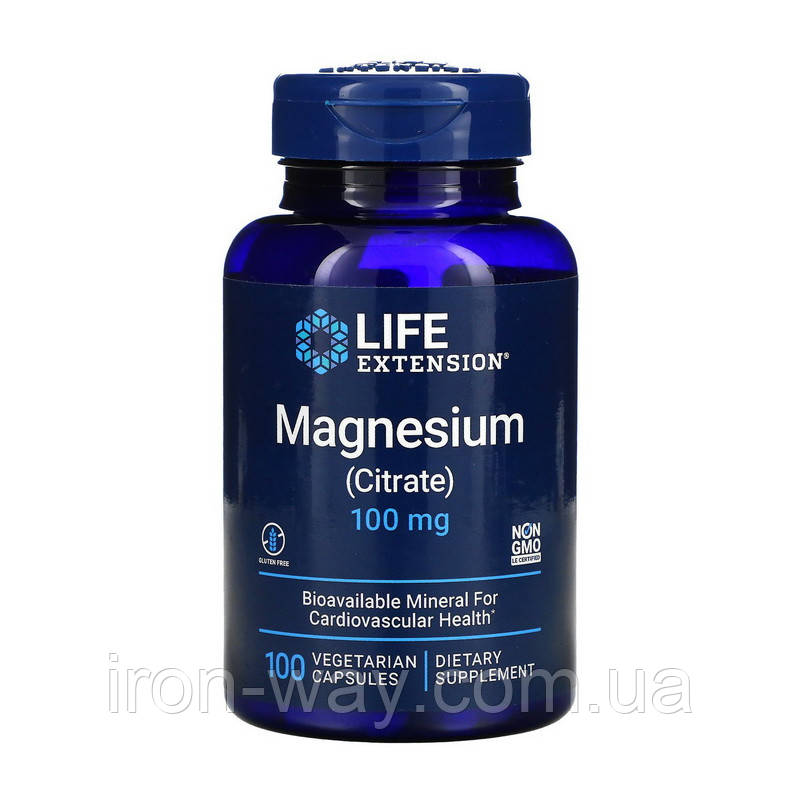 Life Extension Magnesium Citrate 100 mg (100 veg caps)