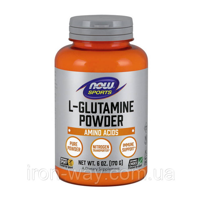 NOW L-Glutamine Powder (170 g, unflavored)