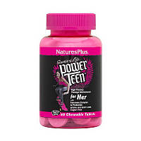 Natures Plus Power Teen for Her multivitamin (60 chew tabs, wild berry)