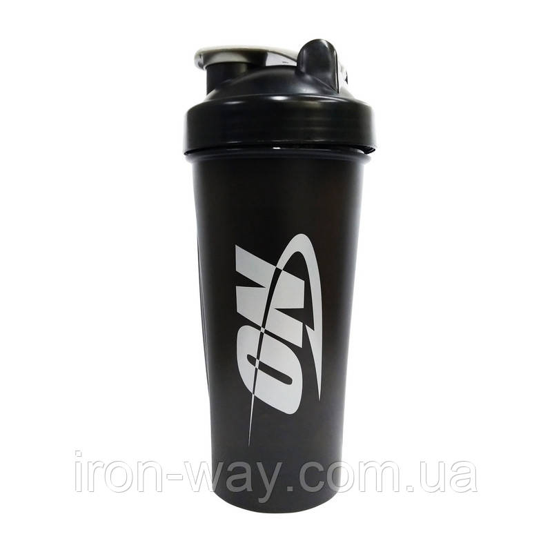 Optimum Nutrition Shaker ON with metall ball (600 ml, black/grey)