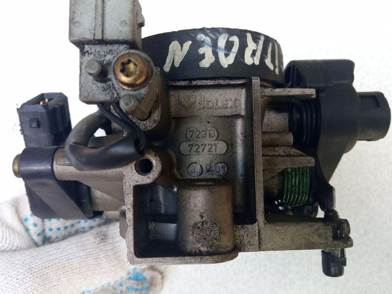Дросельна заслінка Citroen SOLEX 723B 72721 / PSA 562 V1 A2 / PSA562V1A2