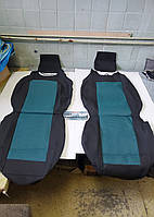 Универсальные чехлы, Майки на сиденья в авто, авточехлы 1+1 зелёные