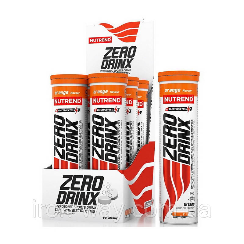 Zero Drinx + Electrolytes (18 tabs, orange)