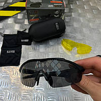 Тактические очки с 3 линзами антиблик, защитные стрелковые очки для военных 5.11 Aileron Shield