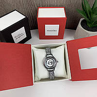 Модные женские наручные часы Pandora Горный хрусталь , часы-браслет с камушками Пандора высокое качество