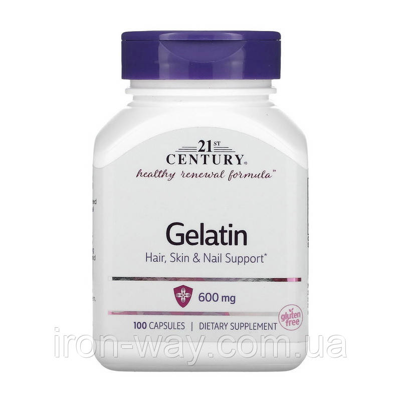 21st Century Gelatin 600 mg (100 caps)