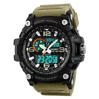 Чоловічий тактичний годинник, Спортивний годинник Skmei, Чоловічий годинник з підсвічуванням, Годинник для вій