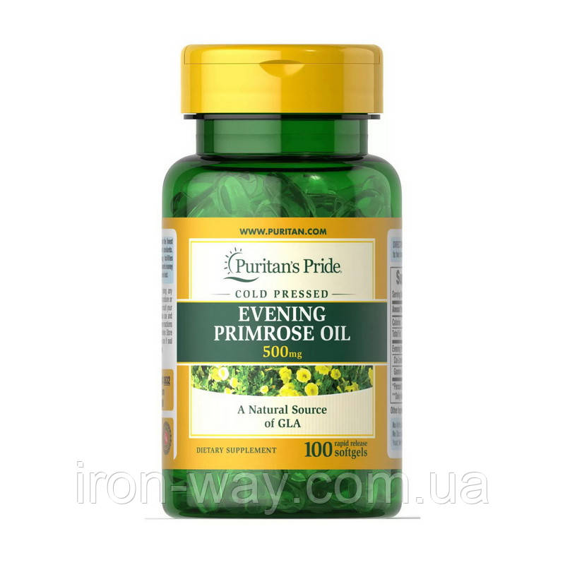 Puritan's Pride Evening Primrose Oil 500 mg (100 sgels)
