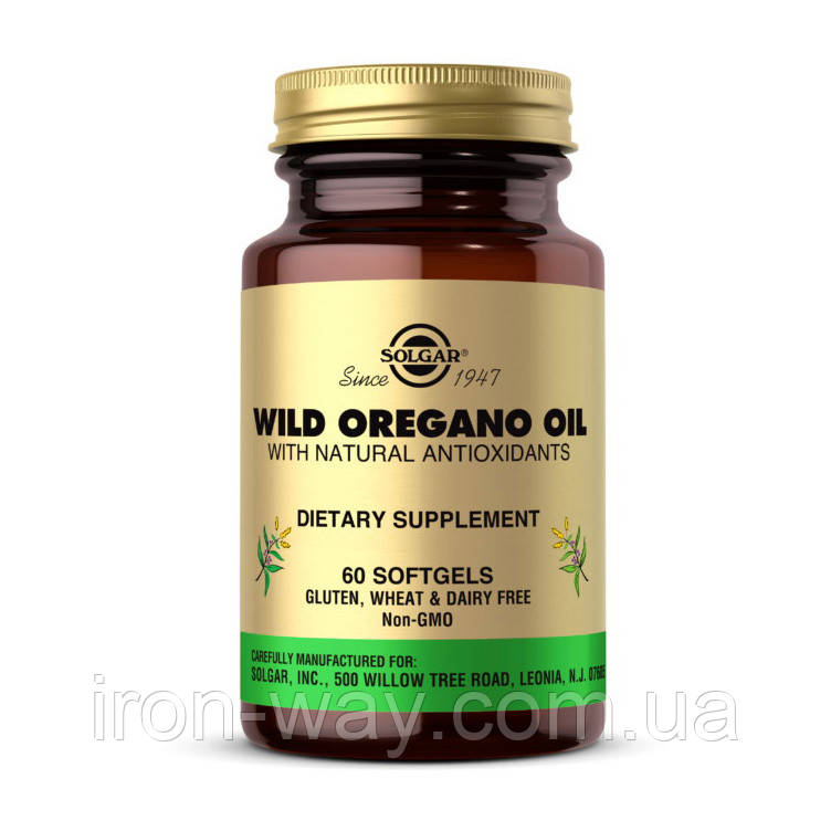 Solgar Wild Oregano Oil (60 softgels), фото 1
