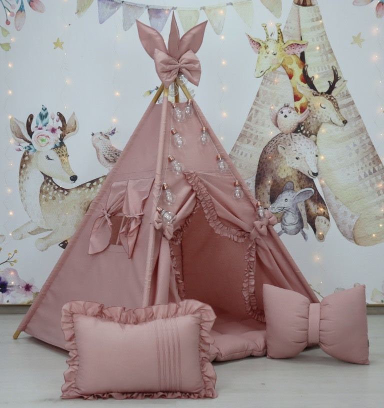 Вігвам та аксесуари великий ігровий намет для дітей курінь Violet БОН БОН Повний комплект!, фото 1