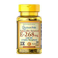 Puritan's Pride Naturally Sourced E-268 mg (400 IU) (100 softgels)