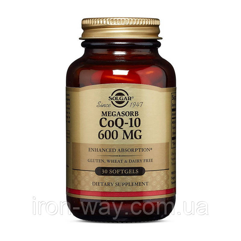 Solgar MegaSorb CoQ-10 600 mg (30 softgels), фото 1