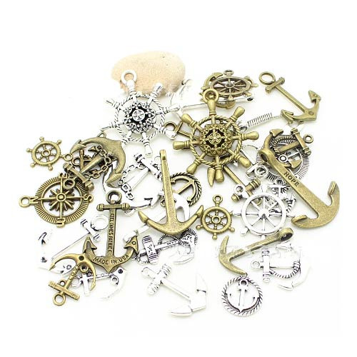 Набір підвісок металевих 100г, шарми шарміки, Морська тематика, фото 1