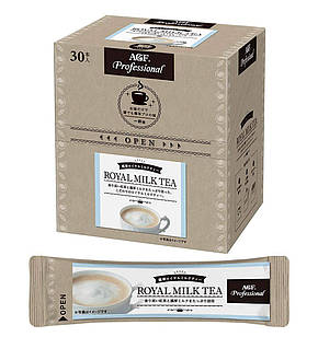 Ajinomoto AGF Professional Rich Royal Milk Tea Насичений Чорний чай з молоком і цукром, стіки 10 г х 30 шт