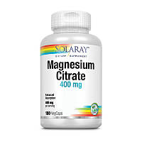 Solaray Magnesium Citrate 400 mg (180 veg caps)