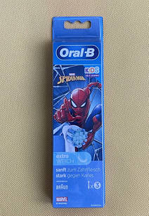 Насадки для електричної зубної щітки Oral-B Spider Man extra weich 3 шт